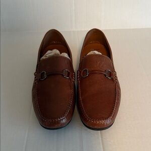 Men's Johnston and Murphy Hinton Bit Leather Loafers Brown Sz 12 New no Box